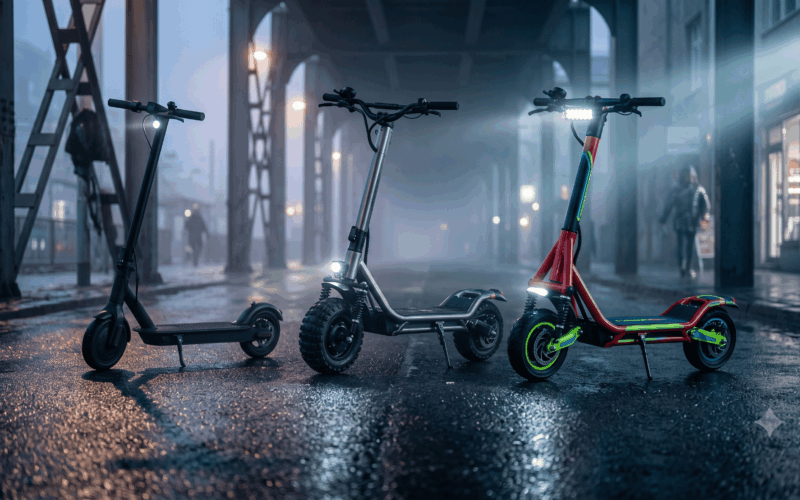 E-Scooter im Vergleich Titelbild