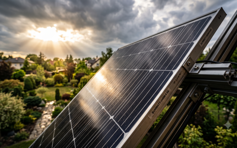 Titelbild Solarway 1000wp solaarpaneel nahaufnahme
